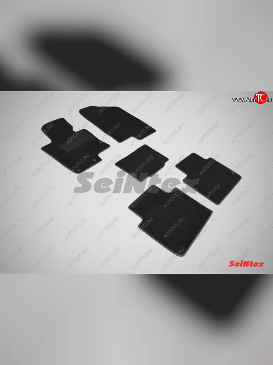 Комплект ворсовых ковриков в салон LUX Seintex KIA Optima 3 TF дорестайлинг седан (2010-2013) (Чёрный)  в Керчи Республика Крым