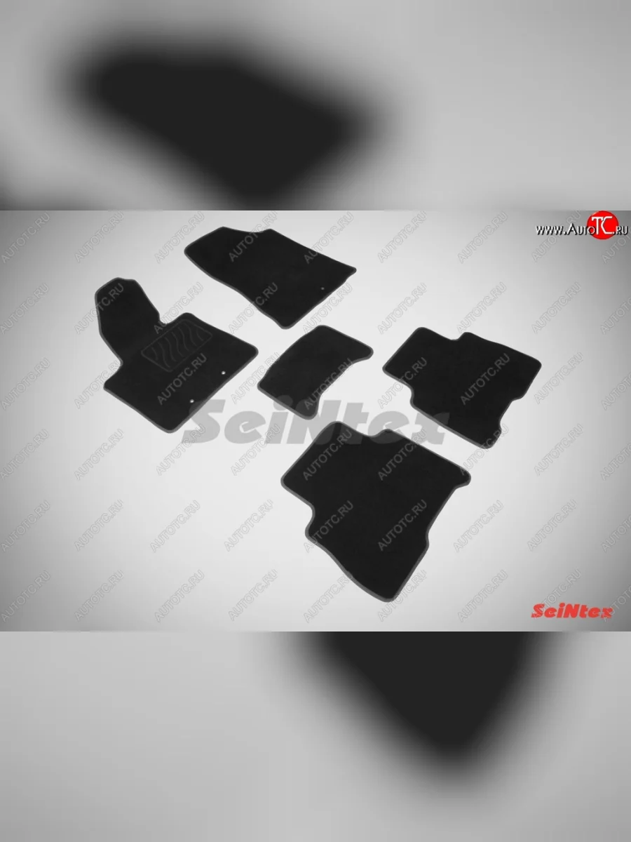 Комплект ворсовых ковриков в салон LUX Seintex  KIA Sorento (2012-2015) XM (Чёрный)  в Самаре Самарской области