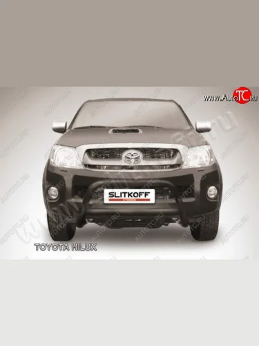 Кенгурятник d57 низкий Slitkoff Toyota Hilux  AN10,AN20 (2008-2011) 1-ый рестайлинг