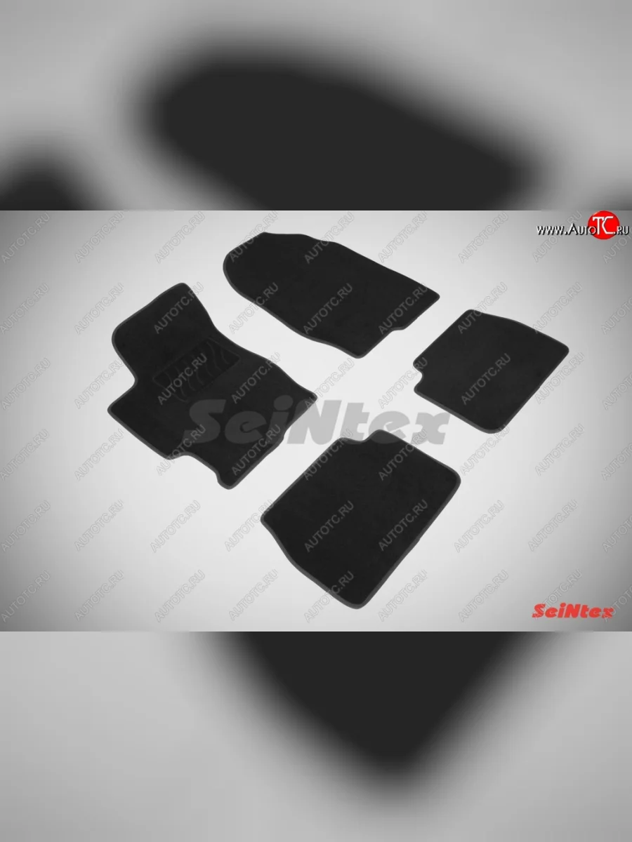Комплект ворсовых ковриков в салон LUX Seintex Mazda 6 GG, GY универсал рестайлинг (2005-2008) (Чёрный)  в Керчи Республика Крым