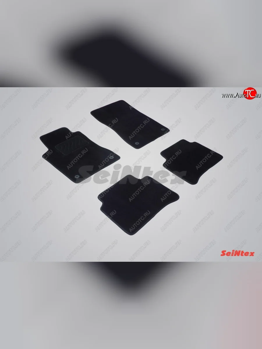 Комплект ворсовых ковриков в салон LUX Seintex Mercedes-Benz E-Class W211 дорестайлинг седан (2002-2006) (Чёрный)  в Воронеже Воронежской области