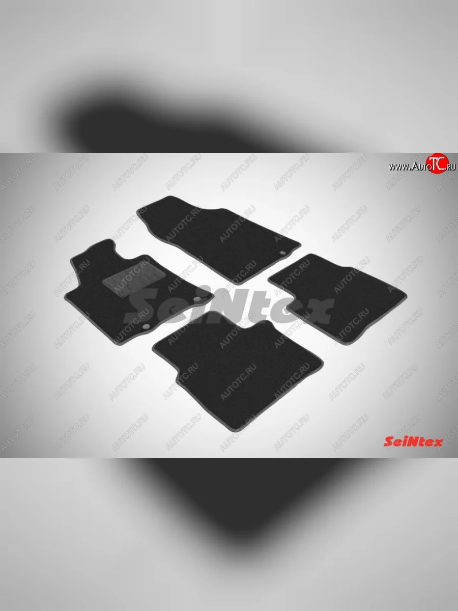 Комплект ворсовых ковриков в салон LUX Seintex Nissan Teana 3 L33 дорестайлинг (2014-2020) (Чёрный)  в Воронеже Воронежской области