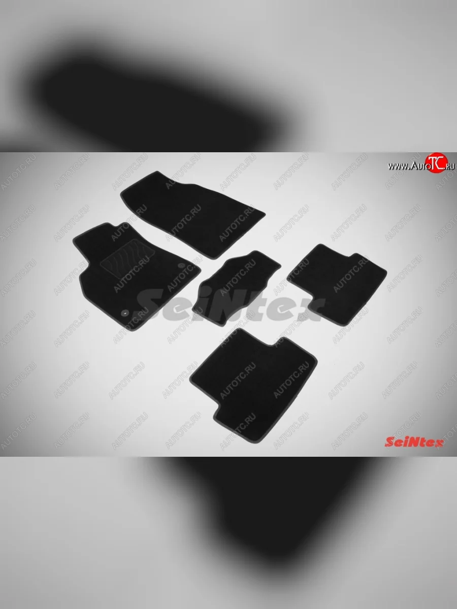 Комплект ворсовых ковриков в салон LUX Seintex Renault Fluence дорестайлинг (2010-2012) (Чёрный)  с доставкой в г. Керчь