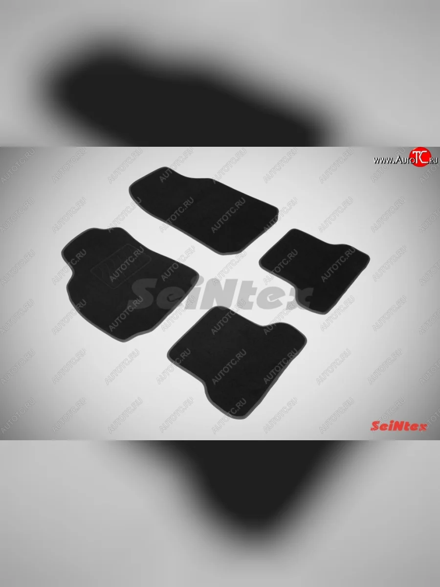 Комплект ворсовых ковриков в салон LUX Seintex Renault Megane седан  дорестайлинг (2002-2006) (Чёрный)  в Перми Пермском крае