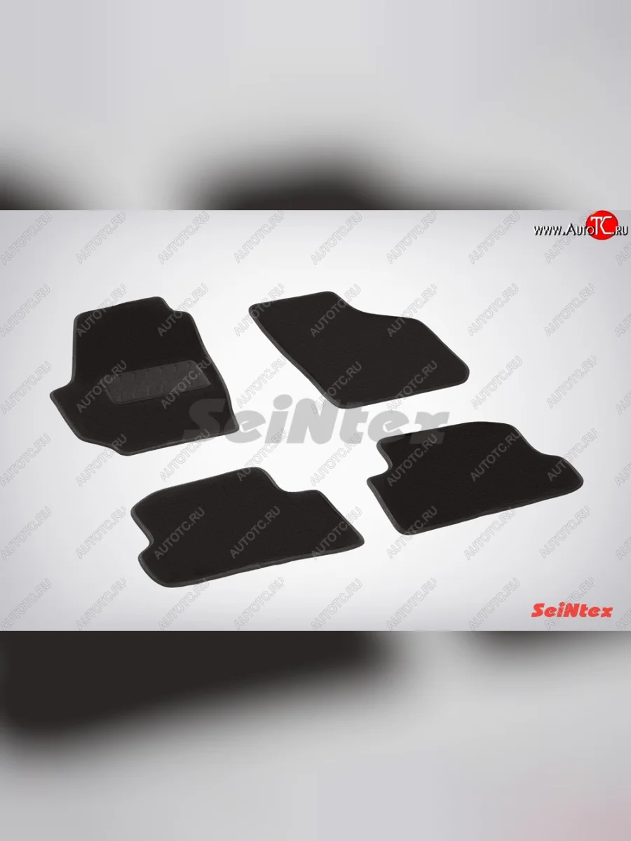 Комплект ворсовых ковриков в салон LUX Seintex Skoda Fabia Mk2 универсал дорестайлинг (2007-2010)  с доставкой в г. Керчь