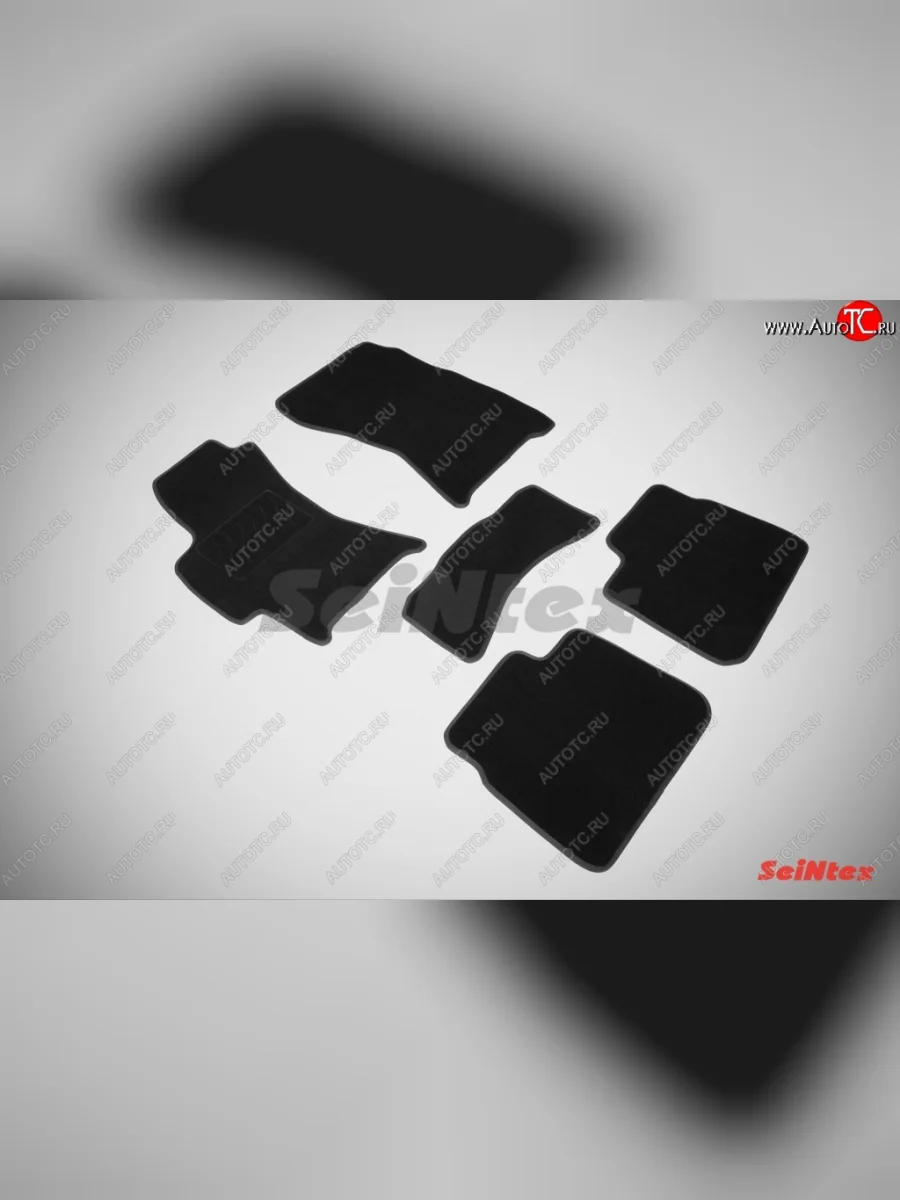 Комплект ворсовых ковриков в салон LUX Seintex Subaru Outback BP дорестайлинг универсал (2003-2006) (Чёрный)  в Воронеже Воронежской области