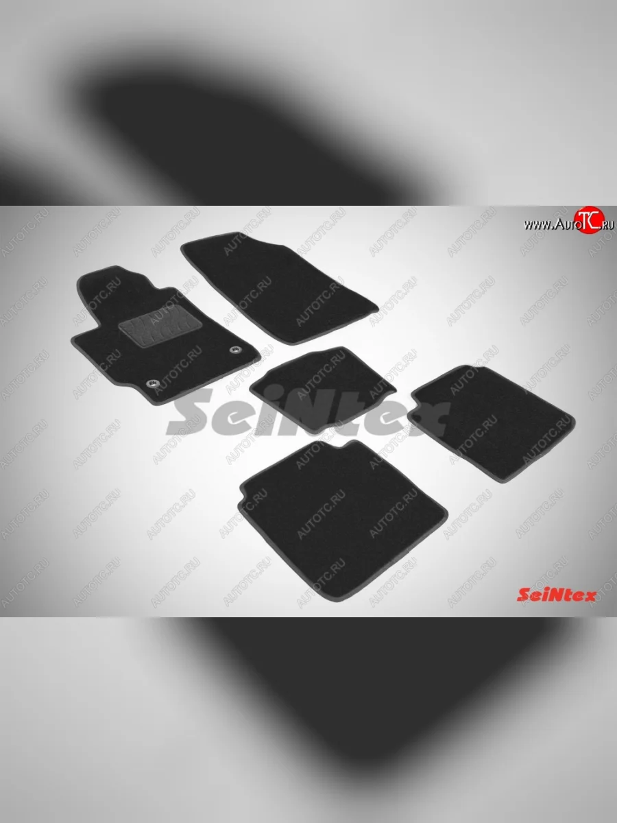Комплект ворсовых ковриков в салон LUX Seintex Toyota Camry XV40 рестайлинг (2009-2011) (Чёрный)  в Керчи Республика Крым