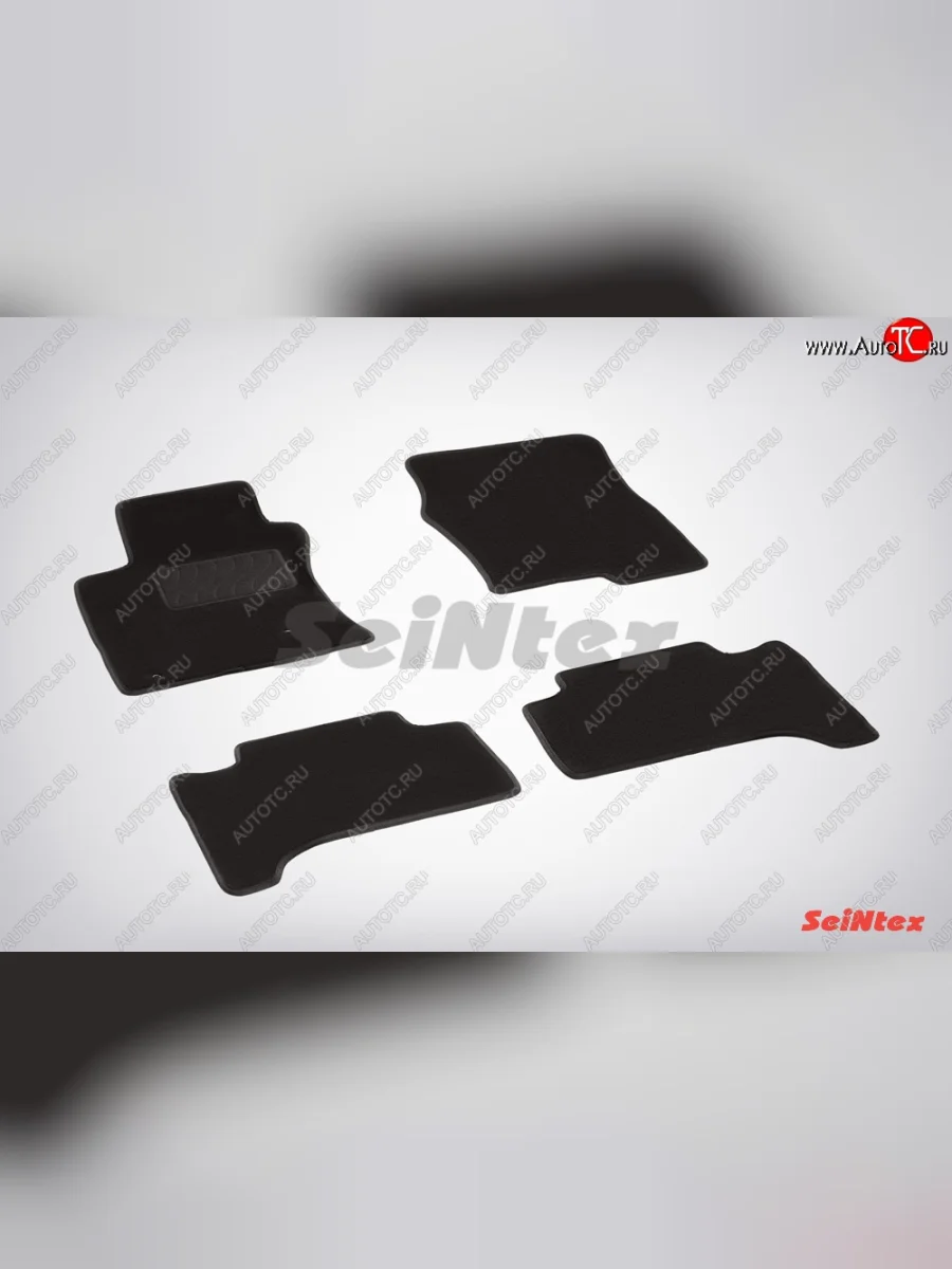 Комплект ворсовых ковриков в салон LUX Seintex Lexus GX470 J120 дорестайлинг (2002-2007) (Чёрный)  в Керчи Республика Крым