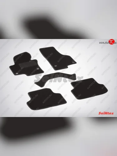 Комплект ворсовых ковриков в салон LUX Seintex Volkswagen Jetta A6 седан дорестайлинг (2011-2015)