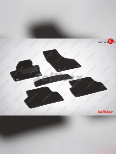 Комплект ворсовых ковриков в салон LUX Seintex Volkswagen Tiguan NF дорестайлинг (2006-2011)