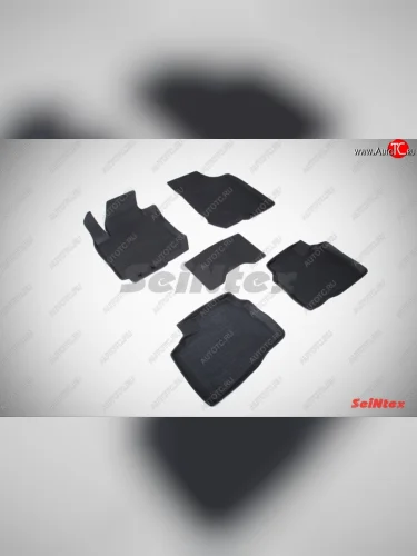 Износостойкие резиновые коврики в салон с высоким бортом Seintex Hyundai Elantra  HD - I30  FD