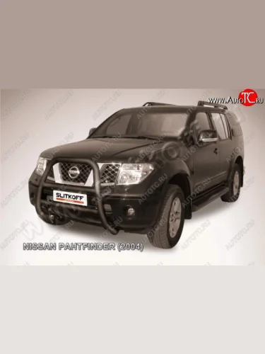Кенгурятник d76 высокий Nissan Pathfinder  R51 (2004-2007) дорестайлинг