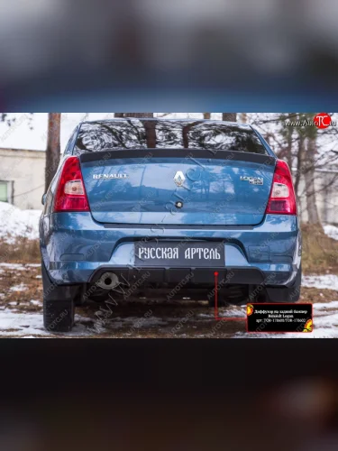 Диффузор на задний бампер RA 