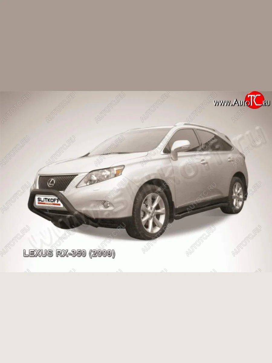 Кенгурятник d76 низкий мини Lexus RX350 AL10 дорестайлинг (2008-2012) (Цвет: серебристый)  в Керчи Республика Крым
