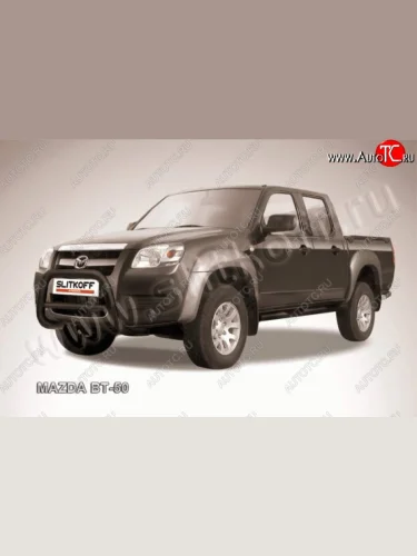 Кенгурятник d76 низкий Mazda BT-50 (2006-2011)