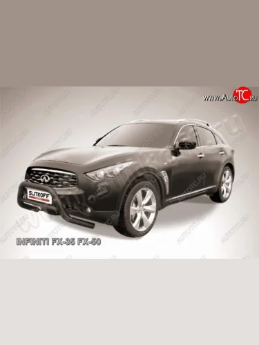 Кенгурятник d76 низкий INFINITI FX35 S51 дорестайлинг (2008-2011)