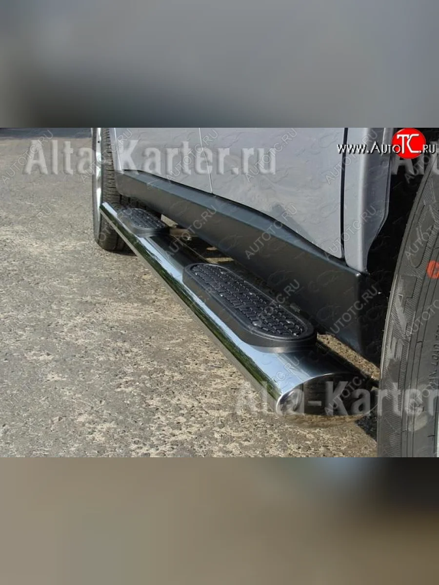 Пороги с листом d120x60 souz-96 Nissan Pathfinder R52 дорестайлинг (2012-2017)  в Керчи Республика Крым