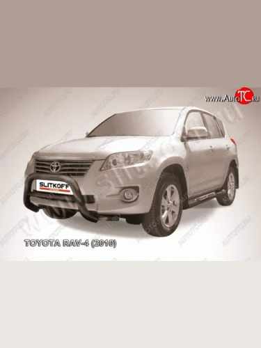 Кенгурятник d76 низкий Toyota RAV4  XA30 (2010-2013) 5 дв. 2-ой рестайлинг, 5 дв. удлиненный 2-ой рестайлинг