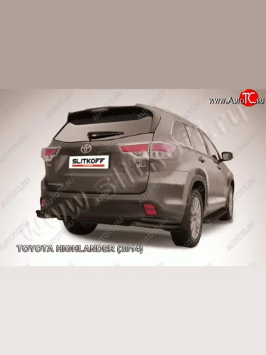 Уголки d57+d42 двойные Toyota Highlander  XU50 (2013-2017) дорестайлинг