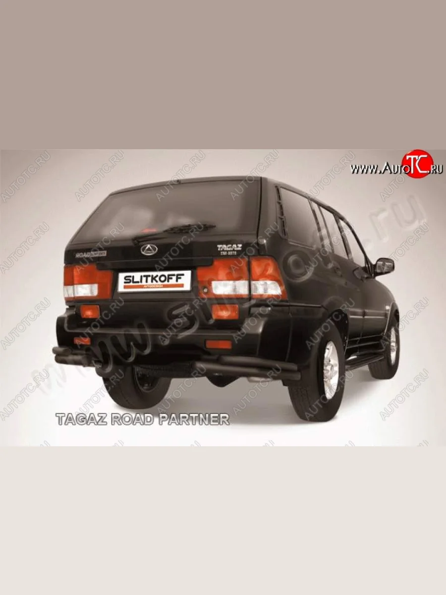 Уголки d57+d42 двойные  ТАГАЗ Road Partner (2009-2011) (Цвет: серебристый)  в Перми Пермском крае