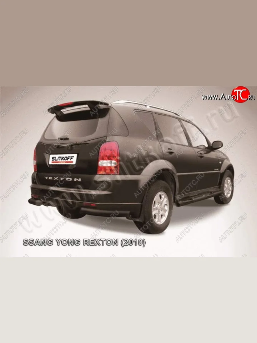 Уголки d76 SSANGYONG Rexton Y250 (2006-2012) (Цвет: серебристый)  с доставкой в г. Пермь