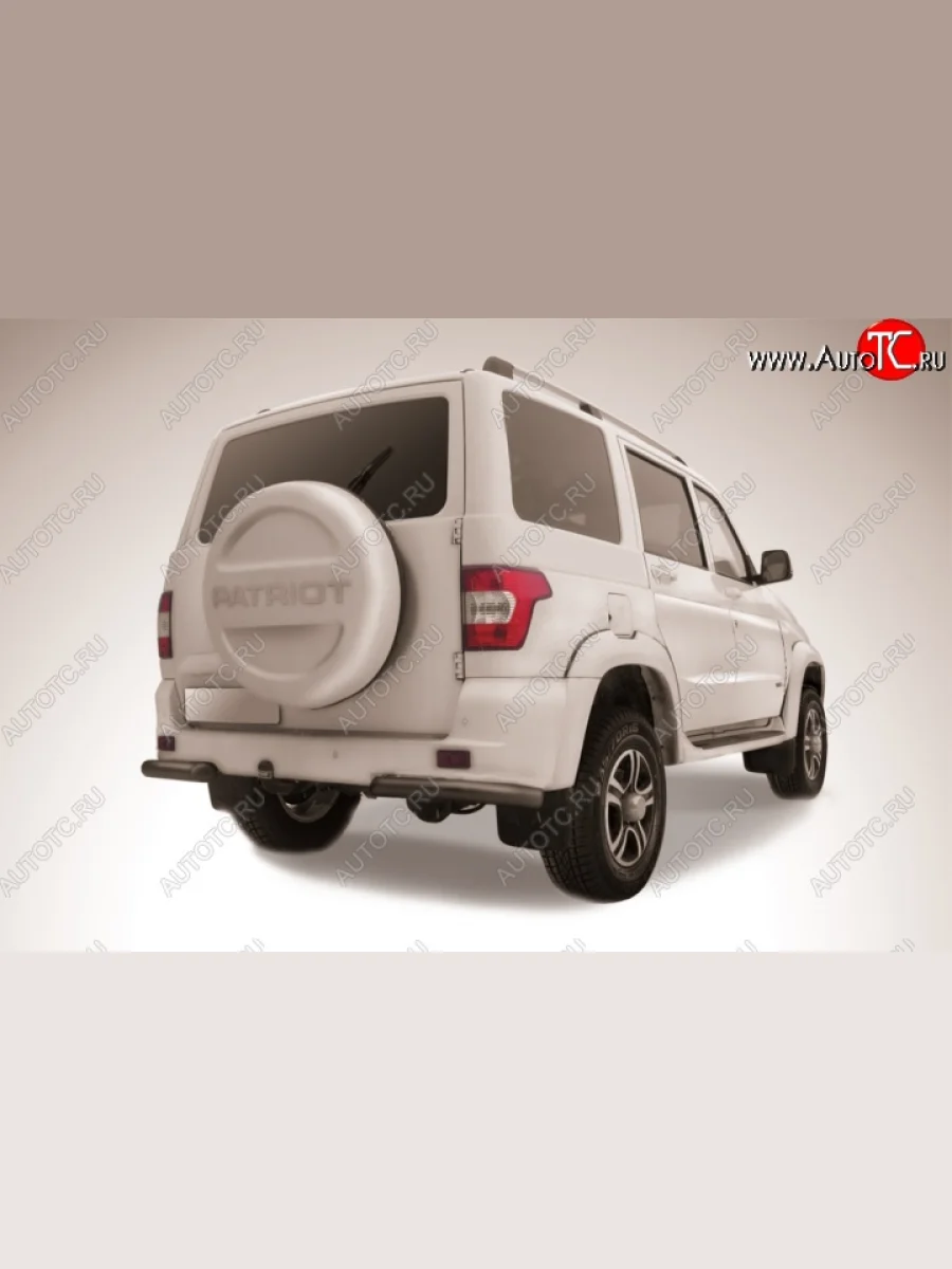 Уголки d76 Slitkoff Уаз Патриот 3163 5-дв. 1-ый рестайлинг (2014-2016) (Цвет: серебристый)  в Самаре Самарской области