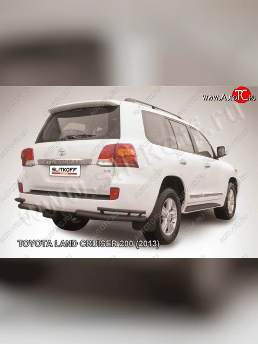 Уголки d76+d42 двойные Toyota Land Cruiser 200 1-ый рестайлинг (2012-2015) (Цвет: серебристый)  в Самаре Самарской области