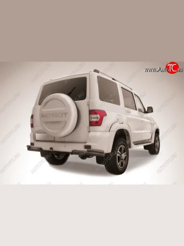Уголки d76+d42 двойные Slitkoff Уаз Патриот  3163 5-дв. (2014-2016) 1-ый рестайлинг