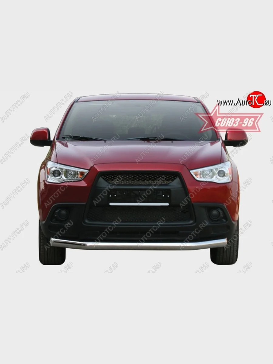 Защита переднего бампера Souz-96 (d76) Mitsubishi ASX дорестайлинг (2010-2012)  в Перми Пермском крае