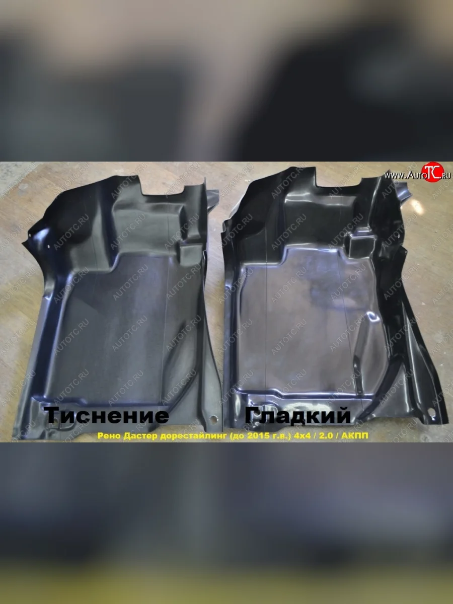 Пластиковый пол KART (водительский) Renault Duster HS дорестайлинг (2010-2015) (С крепежем)  в Перми Пермском крае