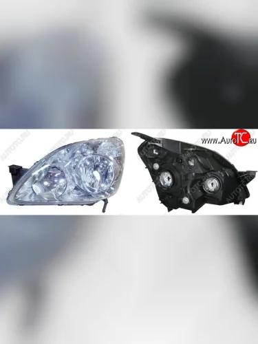 Левая фара SAT (светлая, Евросовет) Honda CR-V RD4,RD5,RD6,RD7,RD9  рестайлинг (2004-2006)