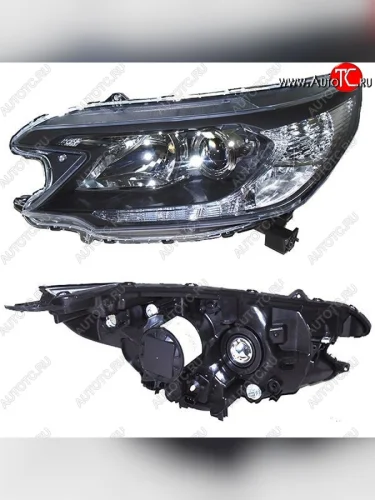 Левая фара SAT (Под ксенон, с электрокорректором) Honda CR-V RM1,RM3,RM4 дорестайлинг (2012-2015)