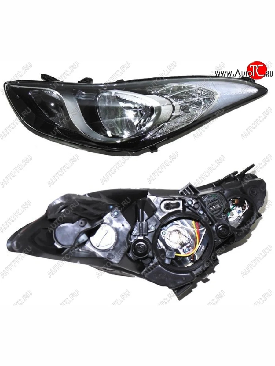 Левая фара SAT Hyundai Elantra MD дорестайлинг (2010-2013)  в Керчи Республика Крым