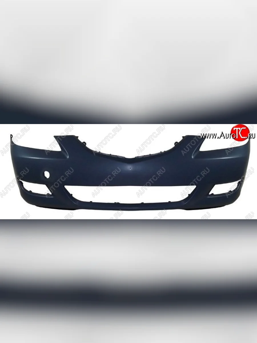 Бампер передний SAT (Тайвань) Mazda 3/Axela BK дорестайлинг седан (2003-2006) (Неокрашенный)  в Керчи Республика Крым