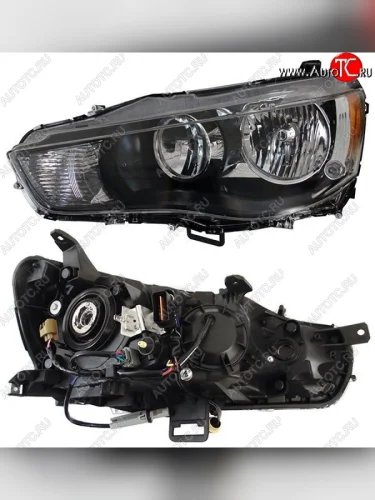 Левая фара SAT Mitsubishi Outlander XL (CW)  рестайлинг (2010-2013)