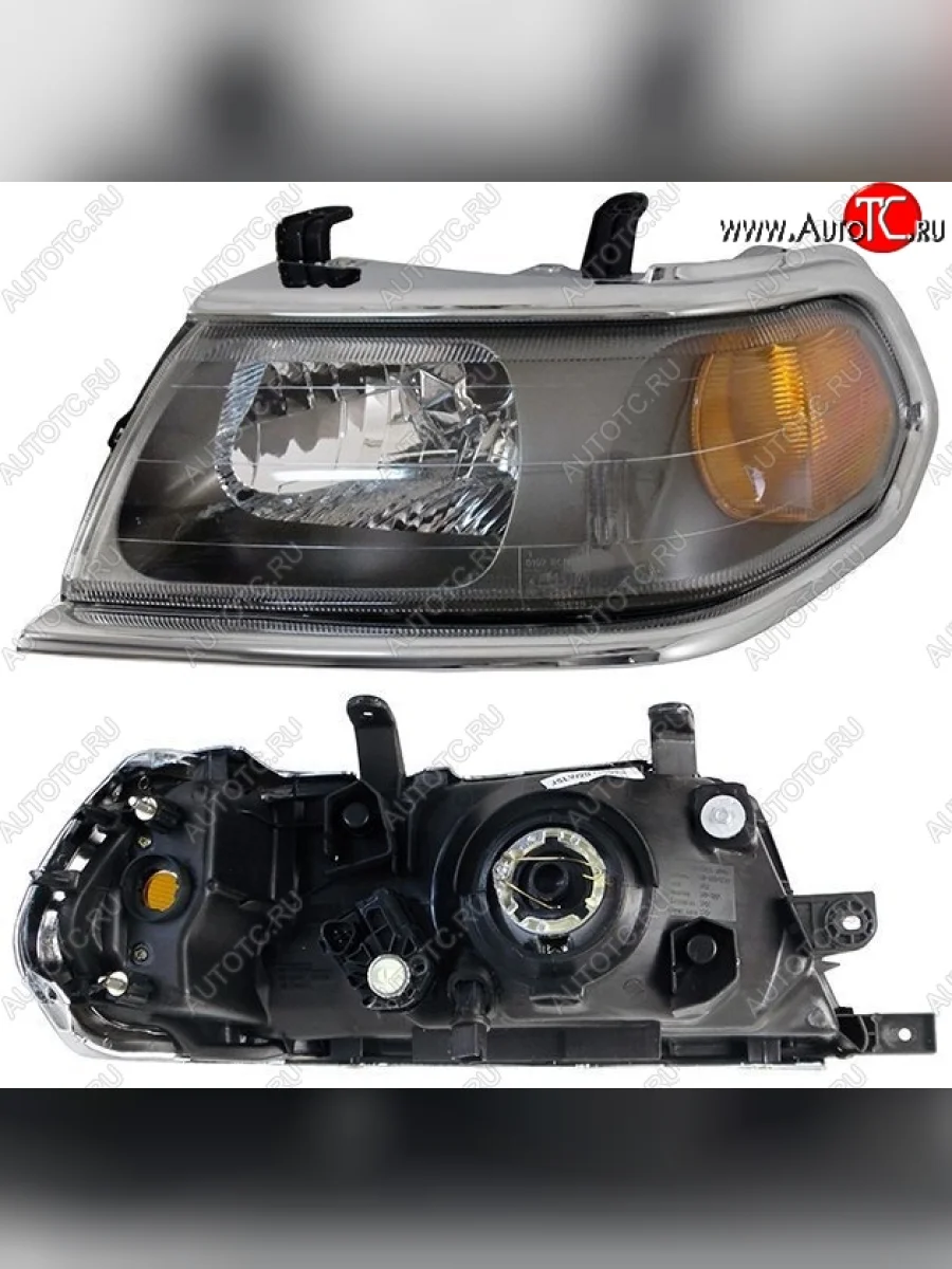 Левая фара SAT (с электрокорректором, Евросвет) Mitsubishi Pajero Sport PA дорестайлинг (1996-2004)  в Керчи Республика Крым