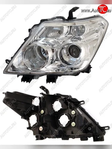 Левая фара SAT Nissan Patrol 6 Y62 дорестайлинг (2010-2014)