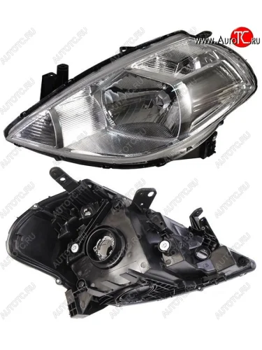 Левая фара SAT (Евросвет) Nissan Tiida 1 C11 хэтчбэк дорестайлинг, Япония (2004-2007)