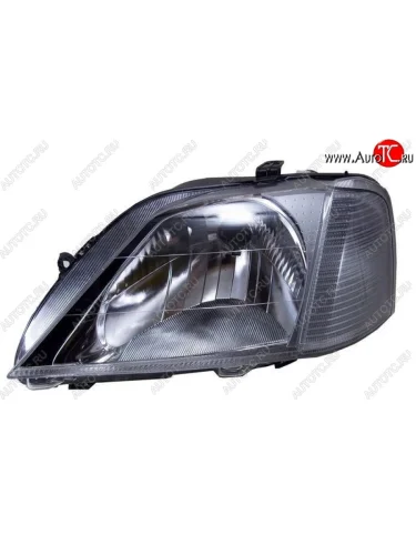 Левая фара SAT (хрусталь, с корректором) Renault Logan 1 дорестайлинг (2004-2010)