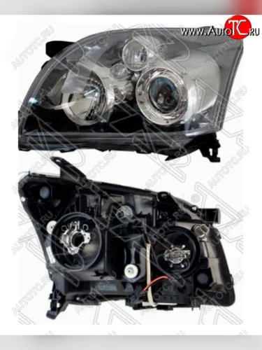 Левая фара SAT (Ксенон/Галоген/ Ручная регулировка) Toyota Avensis ( T250 седан,  T250 универсал) (2006-2008) рестайлинг