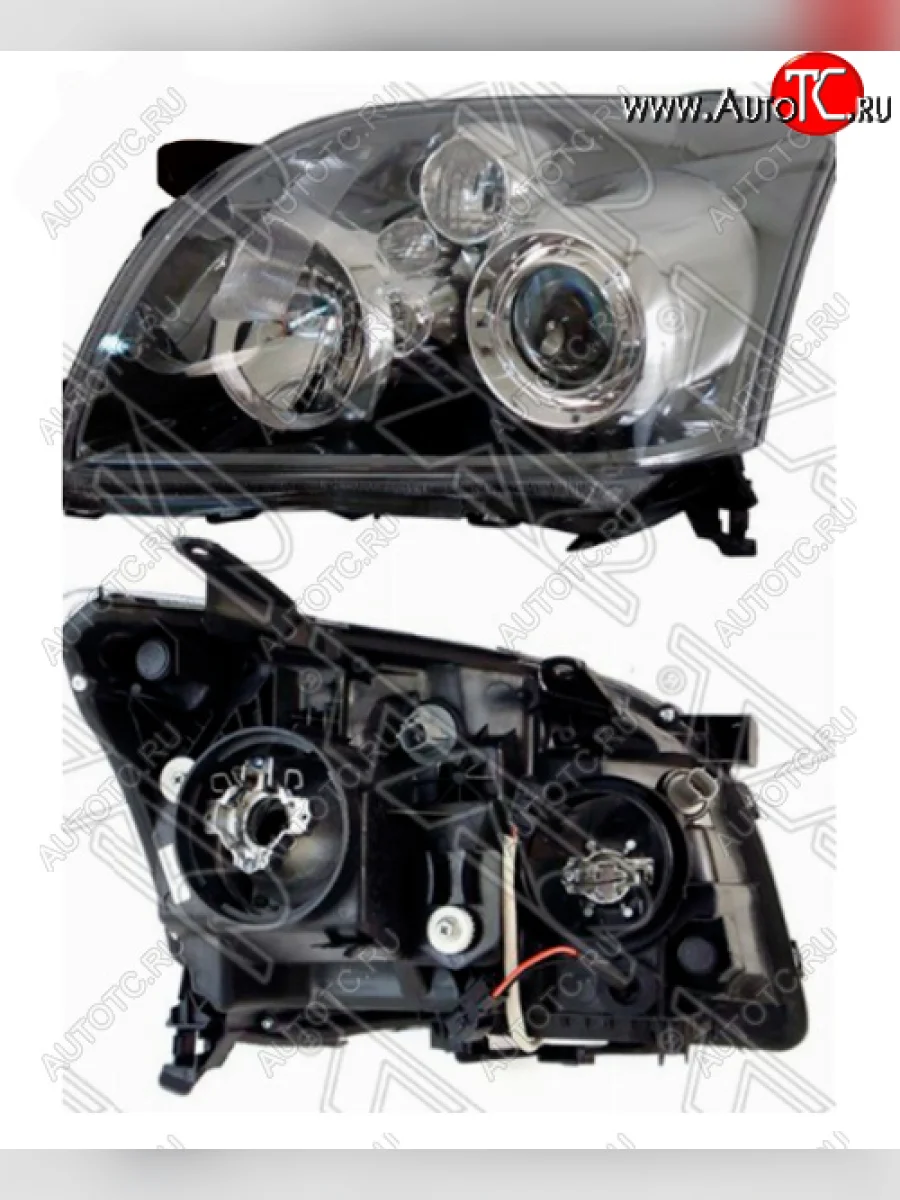 Левая фара SAT (Ксенон/Галоген/ Ручная регулировка)  Toyota Avensis (2006-2008) T250 седан, T250 универсал  в Самаре Самарской области