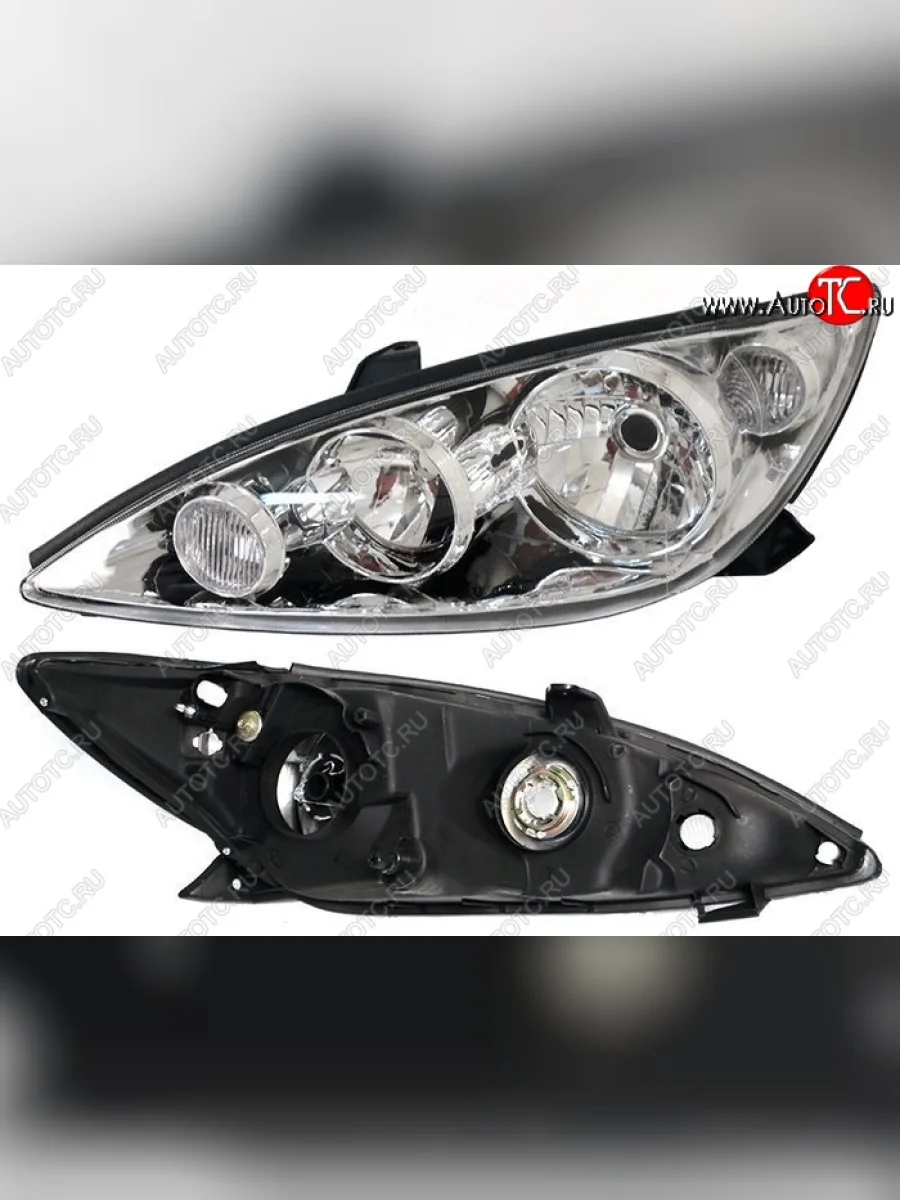 Левая фара SAT (короткое ухо, под электрокорректор)  Toyota Camry (2004-2006) XV30  в Самаре Самарской области