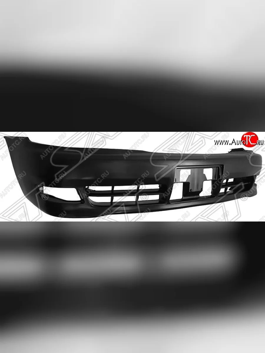 Передний стандартный бампер SAT (рестайлинг с 1994) Toyota Chaser 6 X100 дорестайлинг (1992-1996) (Неокрашенный)  в Самаре Самарской области