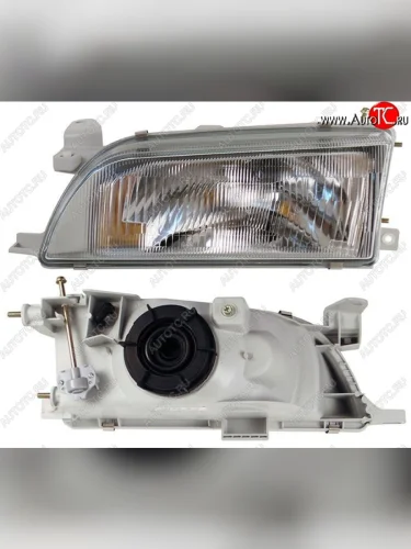 Левая фара SAT (стекло) Toyota Corolla E100 седан (1991-2002)