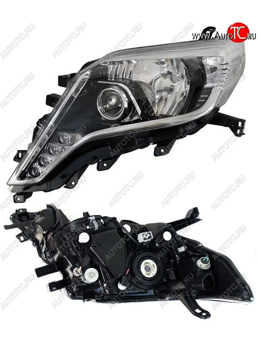 Левая фара SAT (с диодами) Toyota Land Cruiser Prado J150 1-ый рестайлинг (2013-2017)  в Керчи Республика Крым