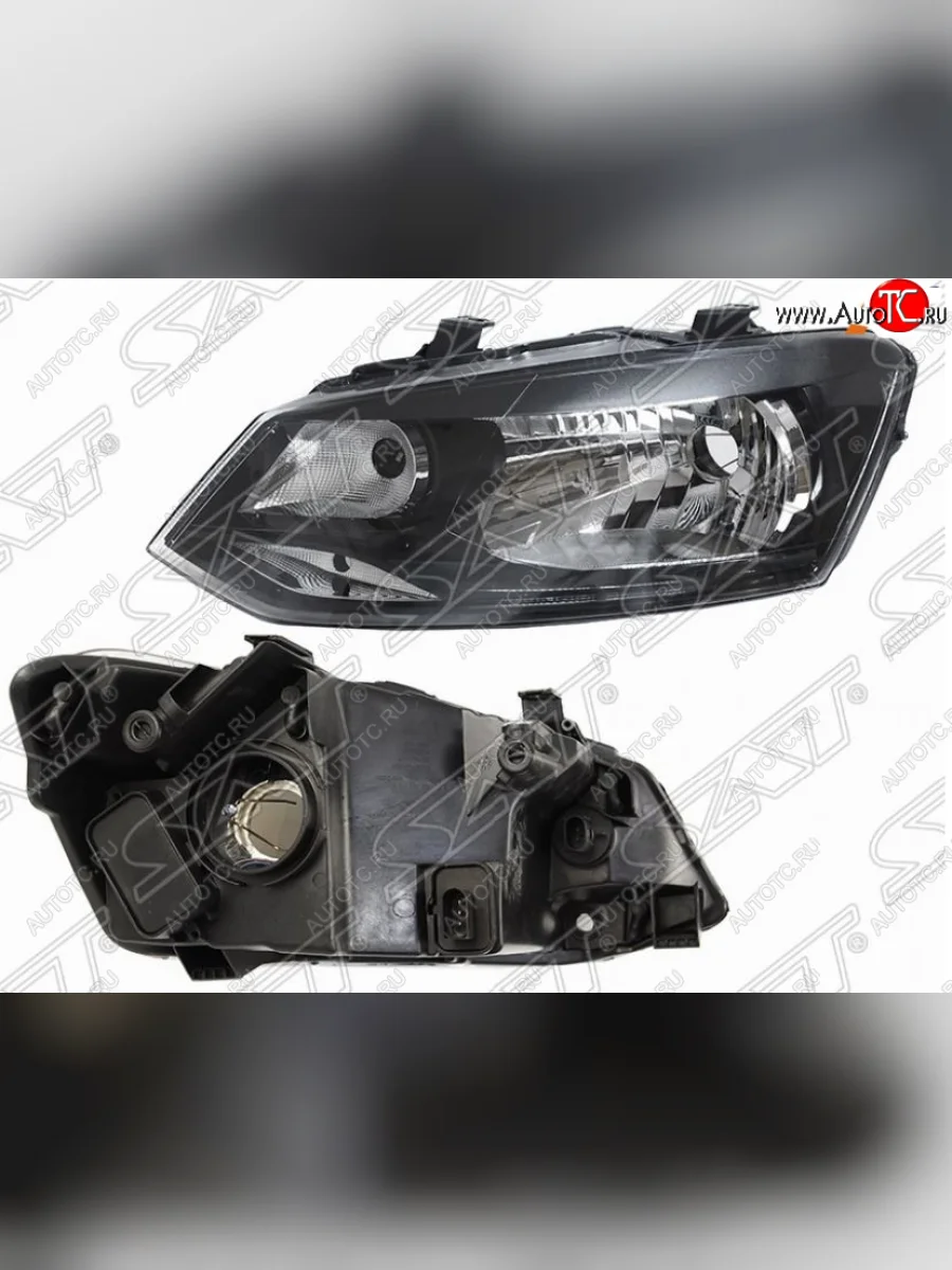 Левая фара SAT Volkswagen Polo Mk5 6R,6C,61 седан дорестайлинг (2009-2015)  в Самаре Самарской области