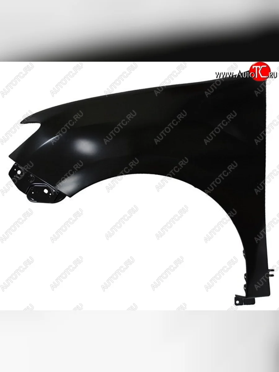 Переднее левое крыло SAT (без отверстия под повторитель, пр-во Тайвань) Renault Logan 2 рестайлинг (2018-2025) (Неокрашенное)  в Перми Пермском крае