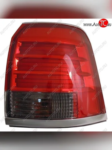 Левый фонарь SAT (хром) Toyota Land Cruiser 200 дорестайлинг (2007-2012)