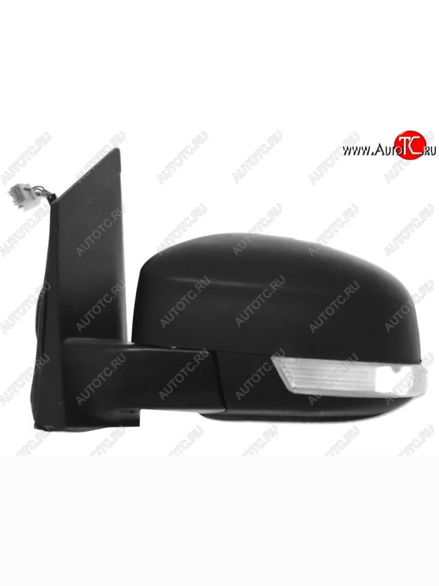 Боковое левое зеркало заднего вида SAT (регулировка, обогрев, поворот, 6 контактов) Ford Focus 2 седан рестайлинг (2007-2011) (Неокрашенное)  в Перми Пермском крае