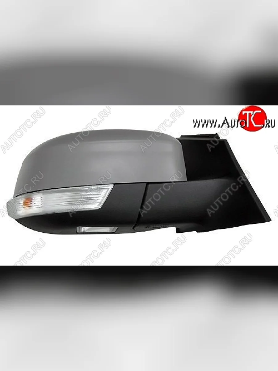 Боковое правое зеркало заднего вида SAT (регулировка, автоскладывание, обогрев, поворот, подсветка, слепая зона) Ford Focus 3 хэтчбэк дорестайлинг (2010-2015) (Неокрашенное)  в Керчи Республика Крым